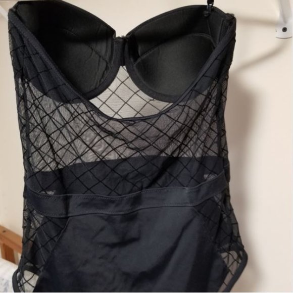 ASOS TALL Diamond Mesh Swimsuit - Picture 4 of 4